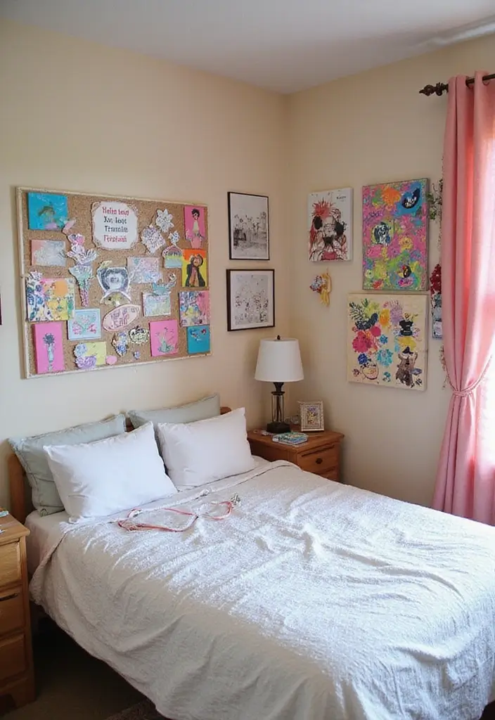30 Bedroom Ideas for Teens That Look Straight Out of Pinterest - 20. DIY Art Projects