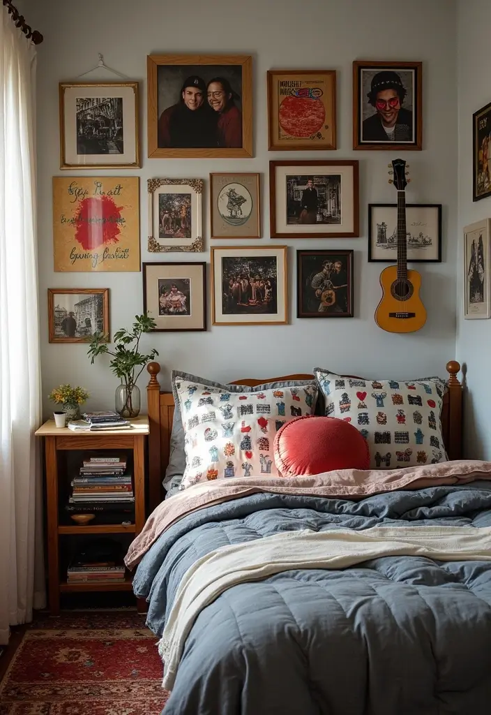30 Bedroom Ideas for Teens That Look Straight Out of Pinterest - 27. Music and Art Fusion