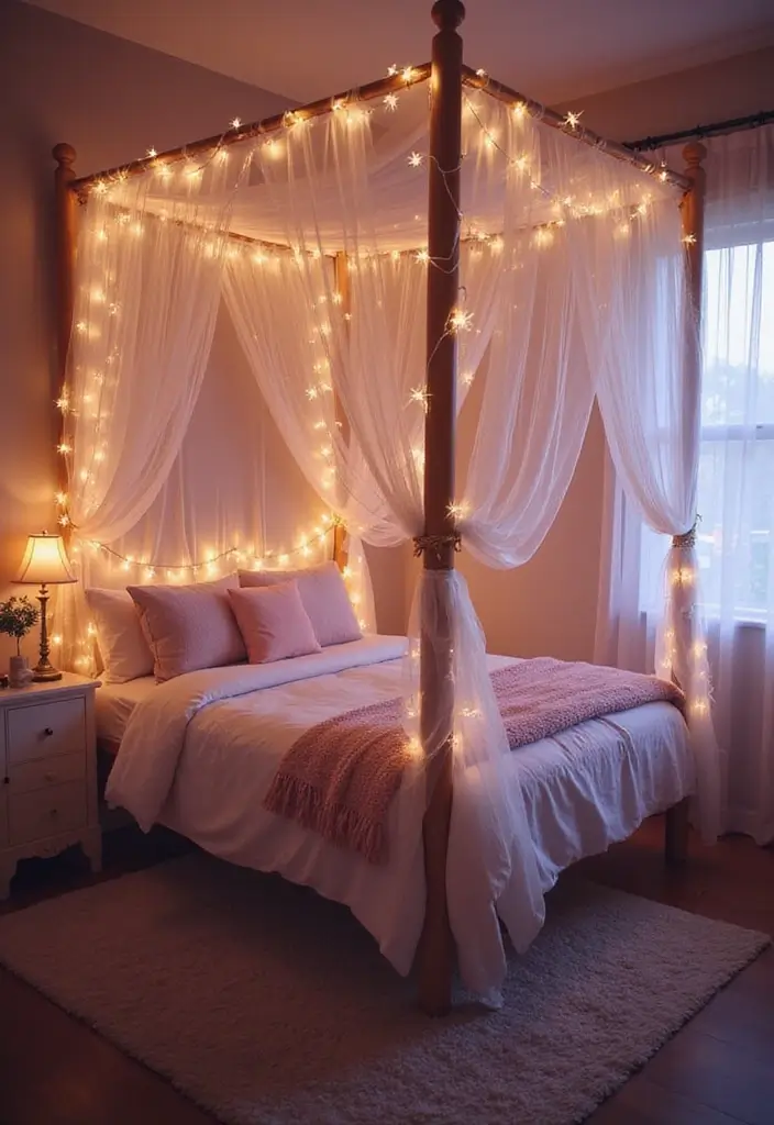 30 Bedroom Ideas for Teens That Look Straight Out of Pinterest - 6. Dreamy Canopy