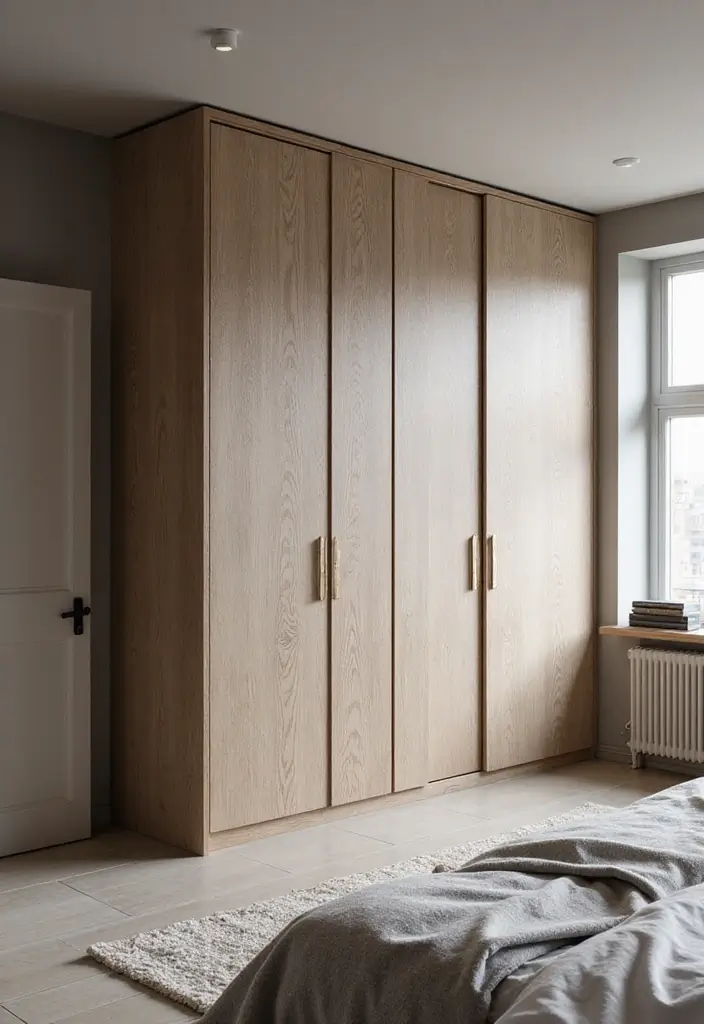 30 Bedroom Ideas with Wardrobe That Feel Practical & Stylish - 24. Textured Finishes