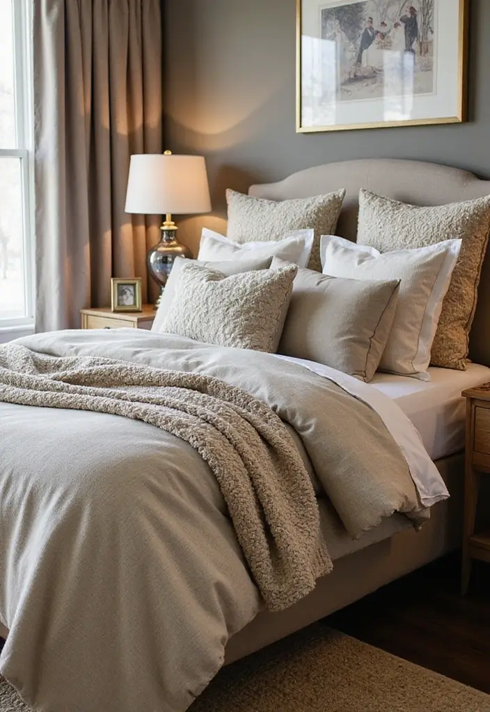 30 Black Bedroom Set Decor Ideas That Scream Luxury - 6. Luxurious Bedding Combinations