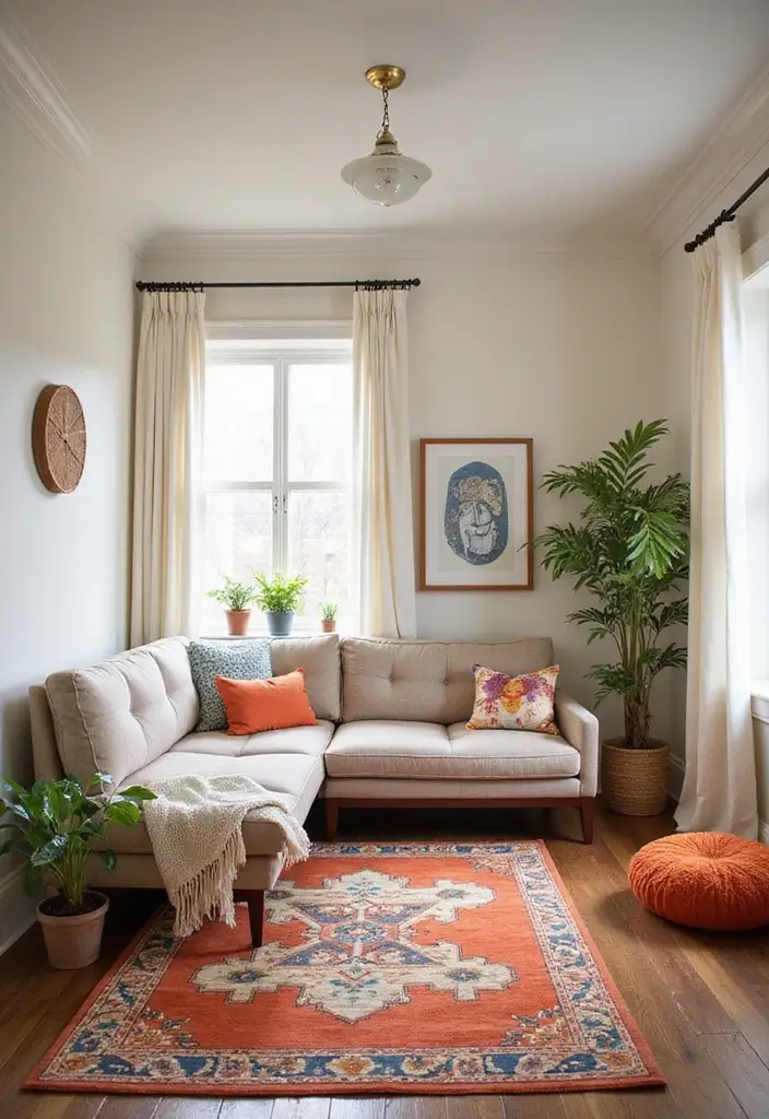 30 Box Room Bedroom Ideas for Kids That Maximize Every Inch - 16. Bright Area Rugs