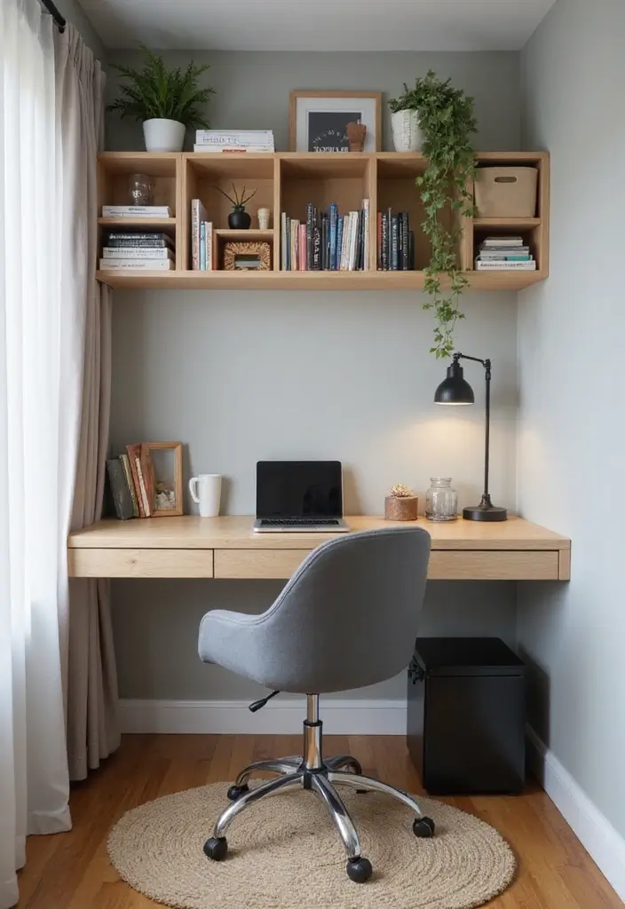 30 Box Room Bedroom Ideas for Kids That Maximize Every Inch - 17. Wall-mounted Desks