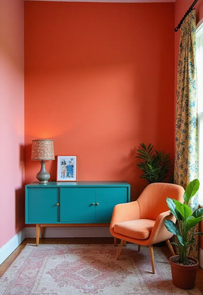 30 Box Room Bedroom Ideas for Kids That Maximize Every Inch - 26. Bright Accent Walls