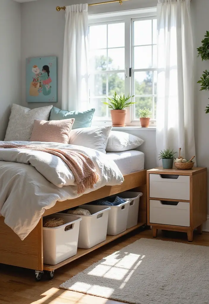30 Box Room Bedroom Ideas for Kids That Maximize Every Inch - 8. Under-Bed Storage Solutions