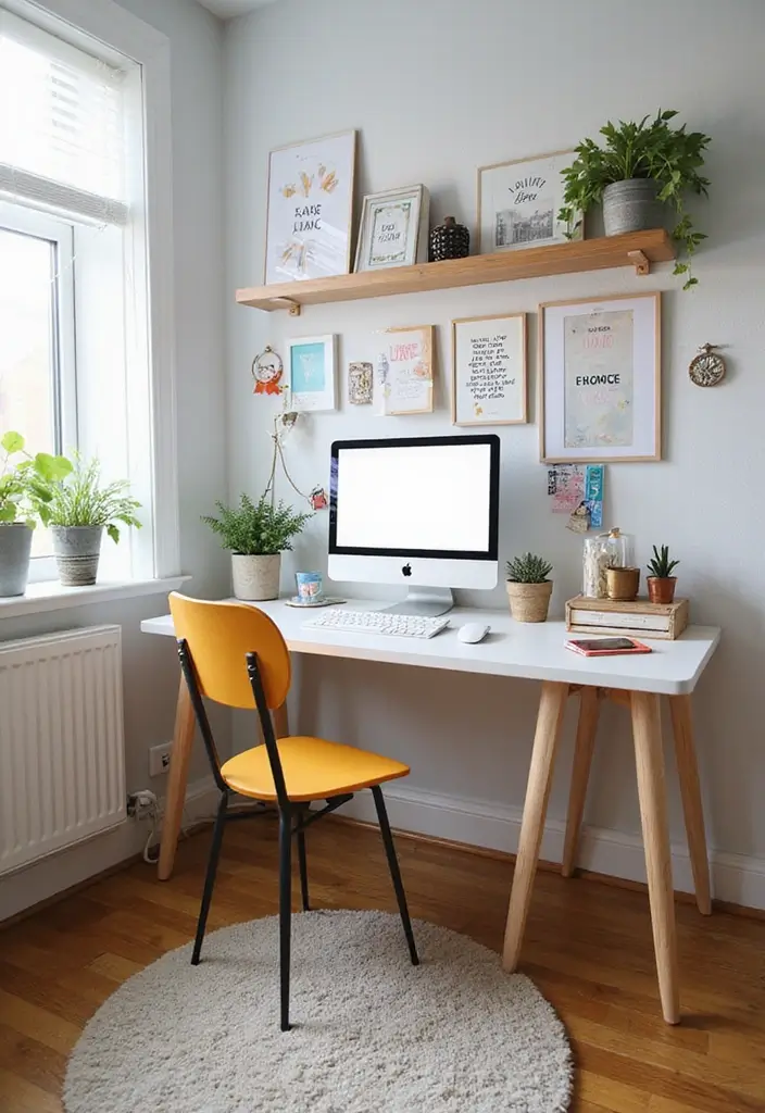 30 Cool Girl Bedroom Ideas That Radiate Personality - 11. Stylish Desk Space