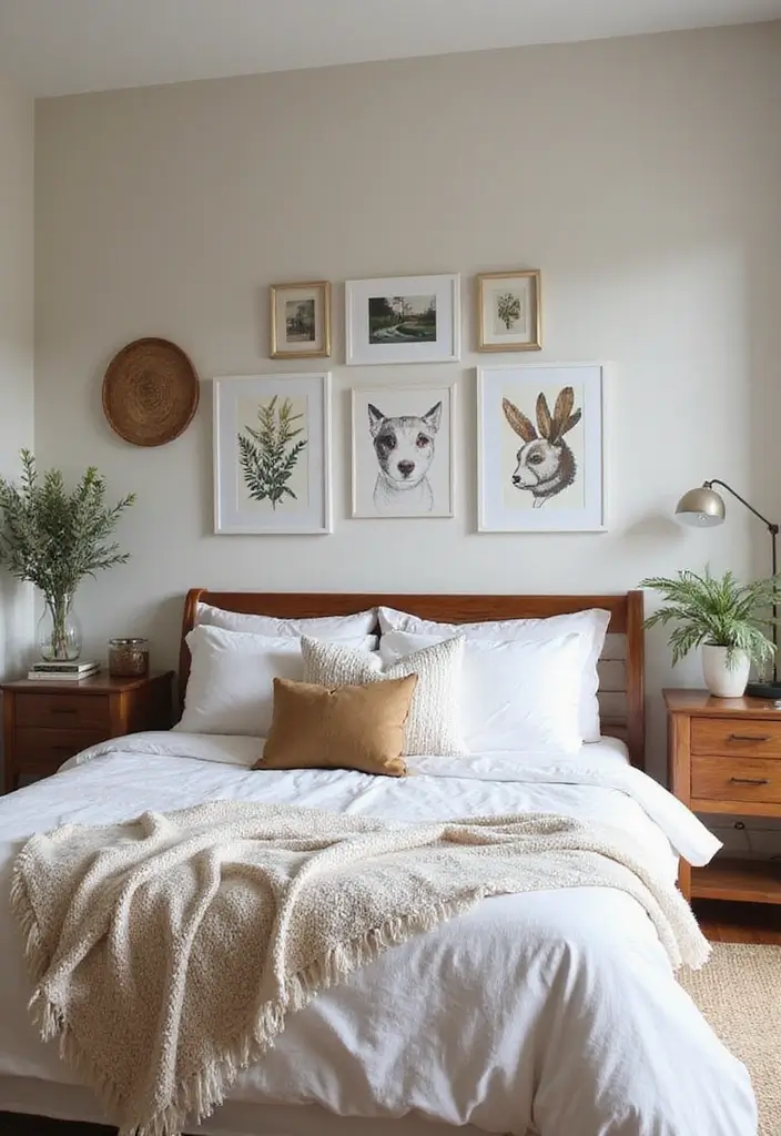 30 Cool Girl Bedroom Ideas That Radiate Personality - 14. DIY Wall Art