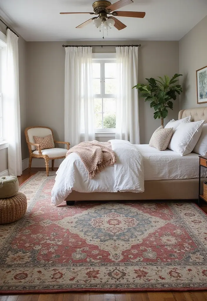 30 Cool Girl Bedroom Ideas That Radiate Personality - 15. Layered Rugs