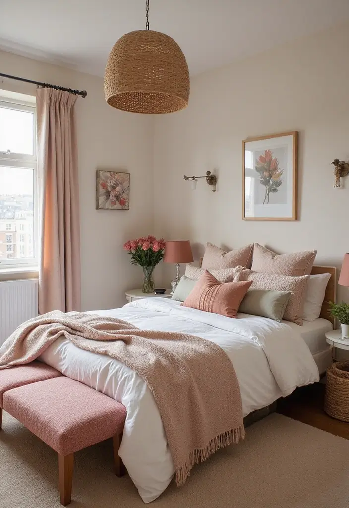 30 Cool Girl Bedroom Ideas That Radiate Personality - 18. Color-Coordinated Accessories