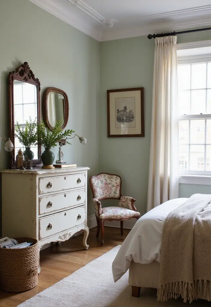 30 Cool Girl Bedroom Ideas That Radiate Personality - 5. Vintage Furniture Finds
