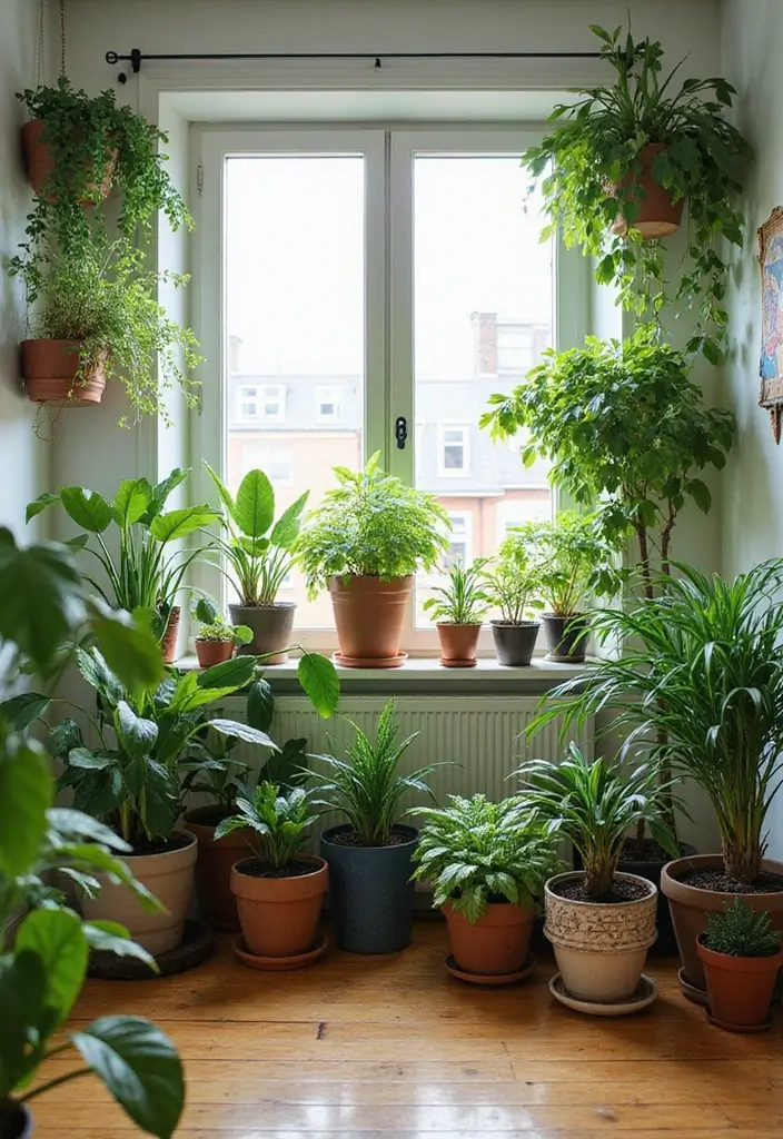 30 Cool Girl Bedroom Ideas That Radiate Personality - 7. Indoor Plants Paradise