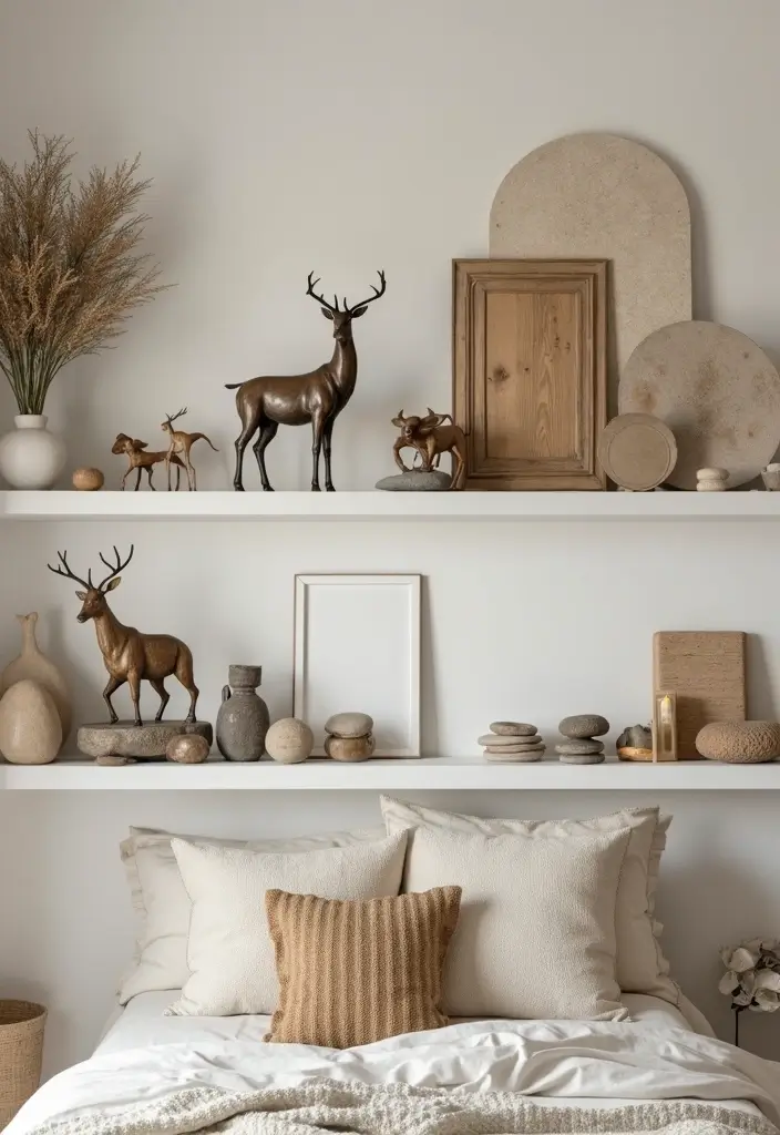 30 Jungle Bedroom Ideas for Adults That Bring Nature Indoors - 12. Nature-Inspired Decor Items