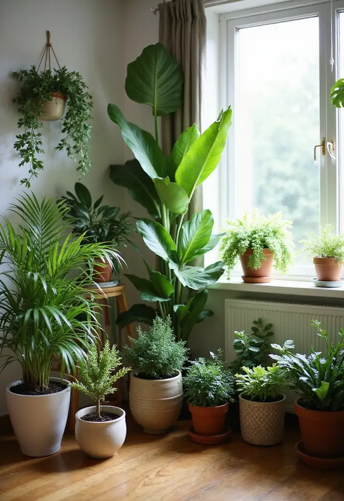 30 Jungle Bedroom Ideas for Adults That Bring Nature Indoors - 2. Indoor Oasis with Plants