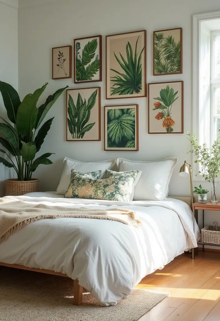 30 Jungle Bedroom Ideas for Adults That Bring Nature Indoors - 8. Jungle-Inspired Art
