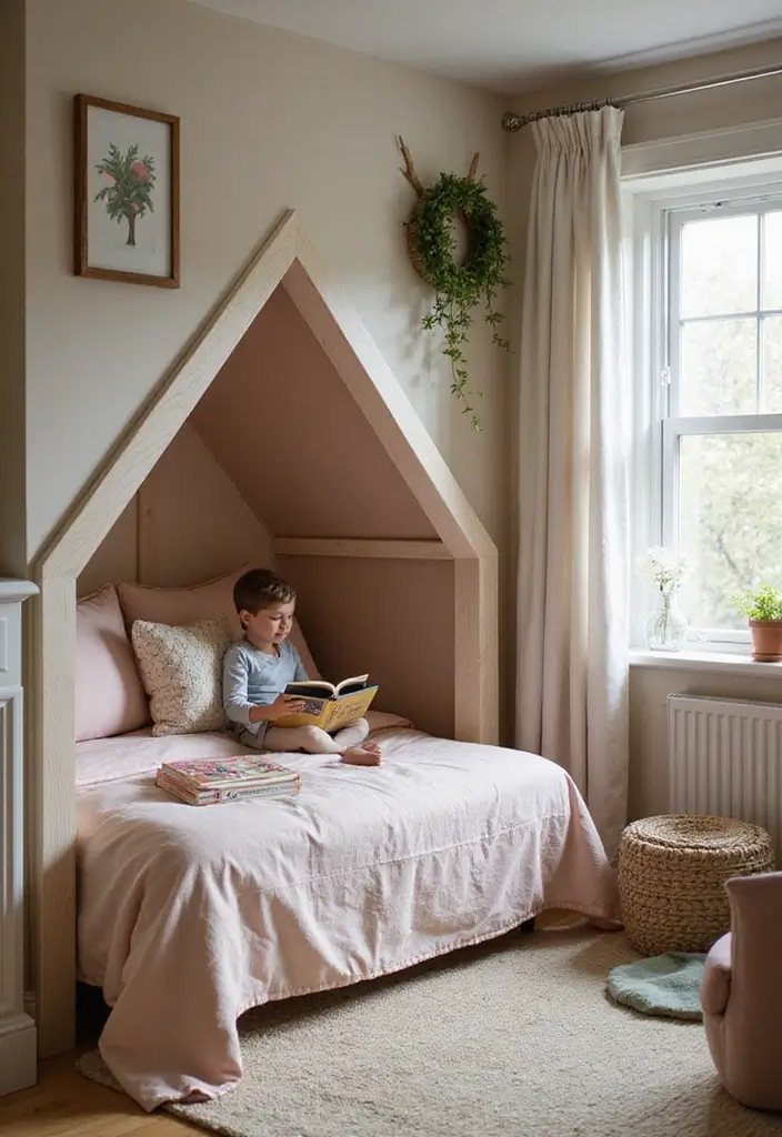 30 Kids Shared Bedroom Ideas That Are Functional and Fun - 24. Hideaway Reading Beds
