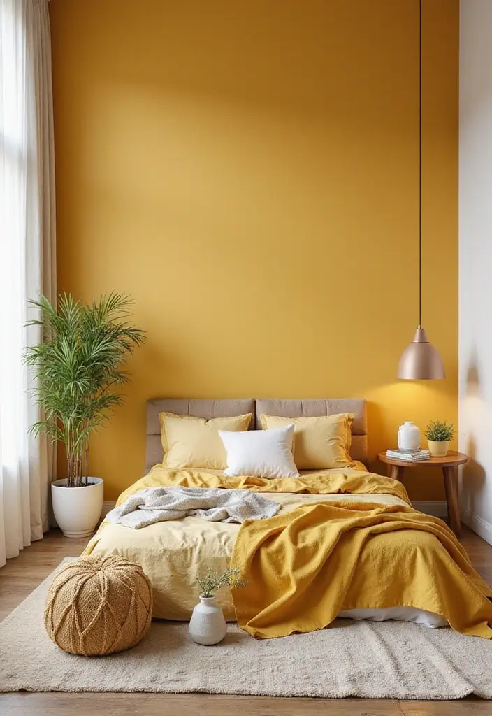 30 Mustard Yellow Bedroom Ideas That Add Cheerful Warmth - 21. Mustard Yellow Home Decor Accessories
