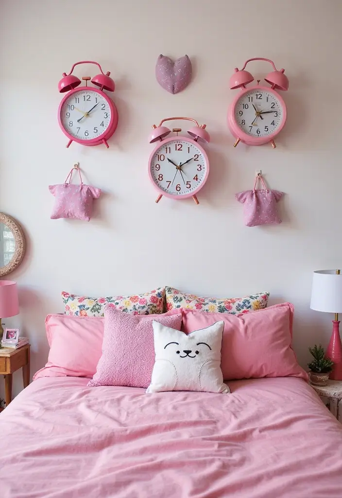 30 Pink Aesthetic Bedroom Ideas That Feel Sweet and Modern - 20. Fun Pink Accessories
