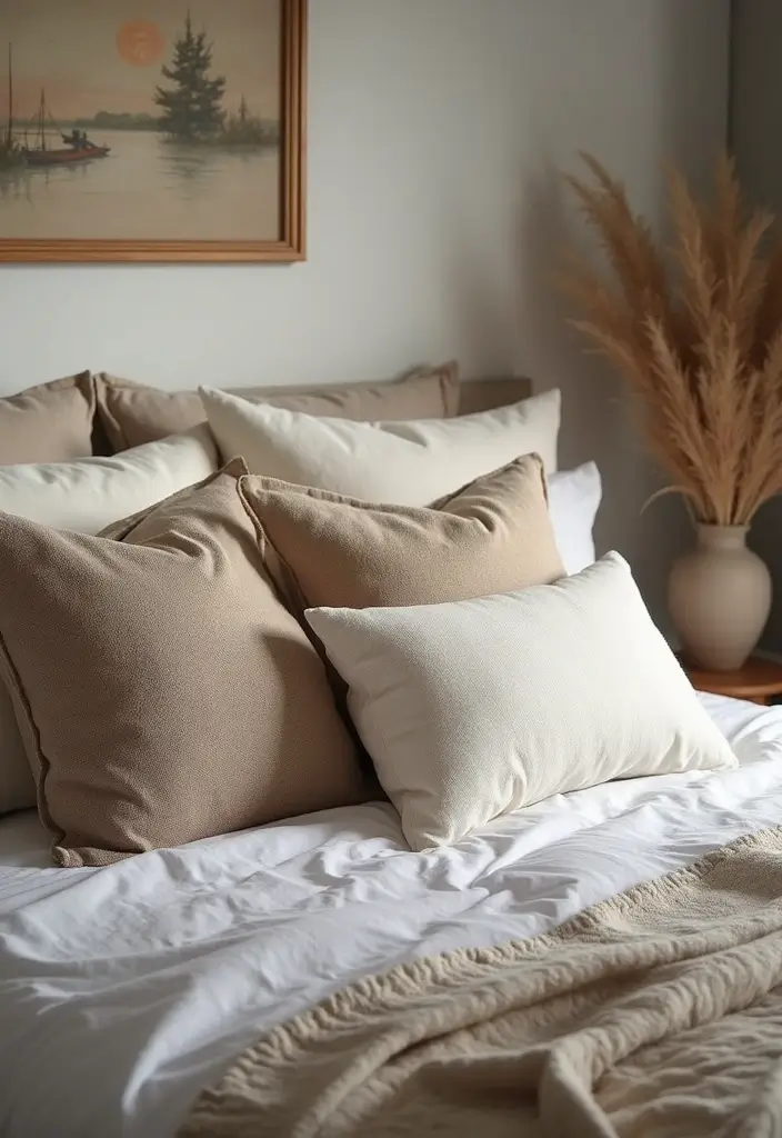 30 Renter Friendly Bedroom Ideas That Are Easy & Affordable - 16. Decorative Pillows