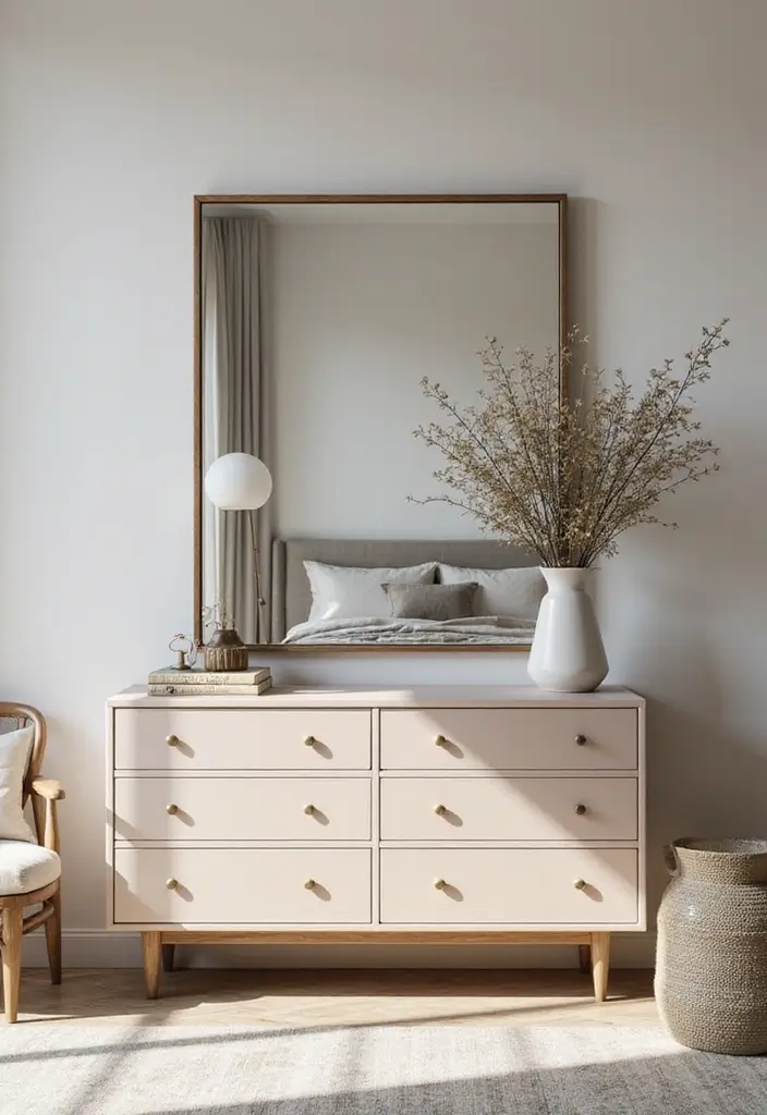 30 Renter Friendly Bedroom Ideas That Are Easy & Affordable - 23. Framed Mirrors