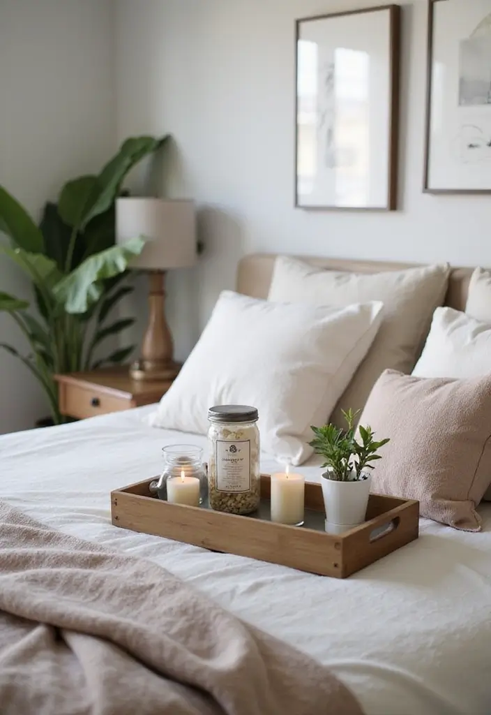 30 Renter Friendly Bedroom Ideas That Are Easy & Affordable - 26. Decorative Trays