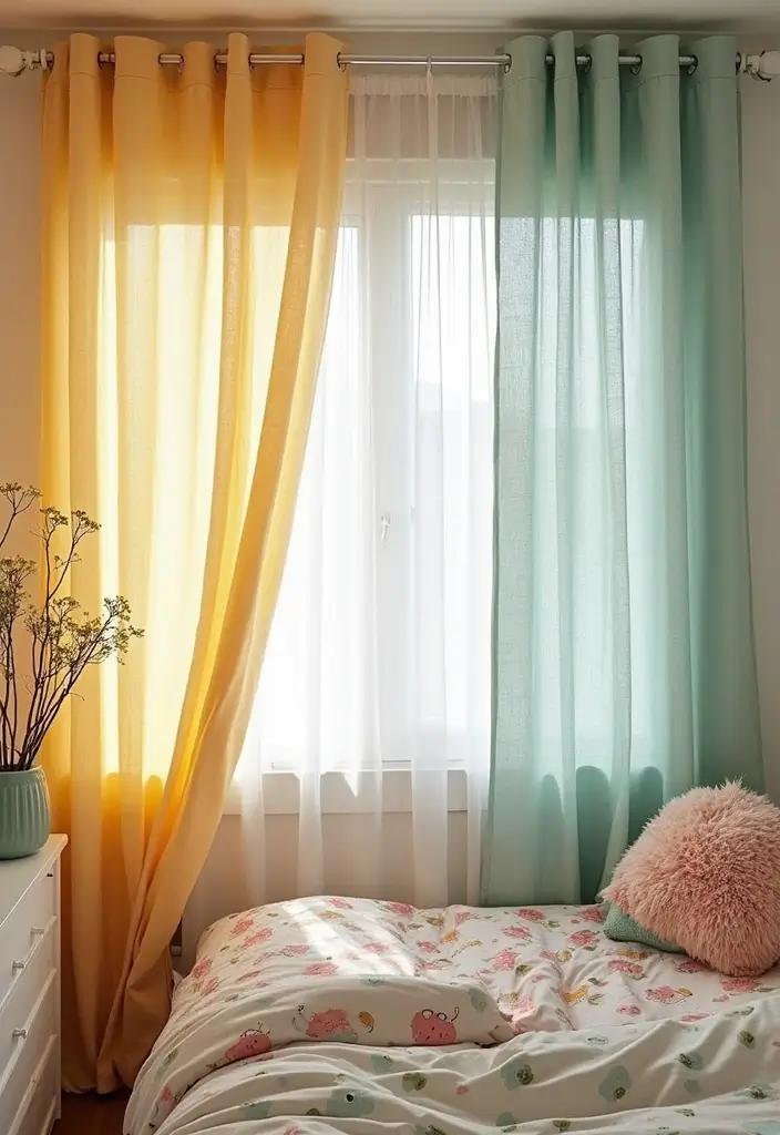 30 Room Divider Ideas for Kids Bedroom That Create Cozy Spaces - 1. DIY Fabric Curtain Dividers