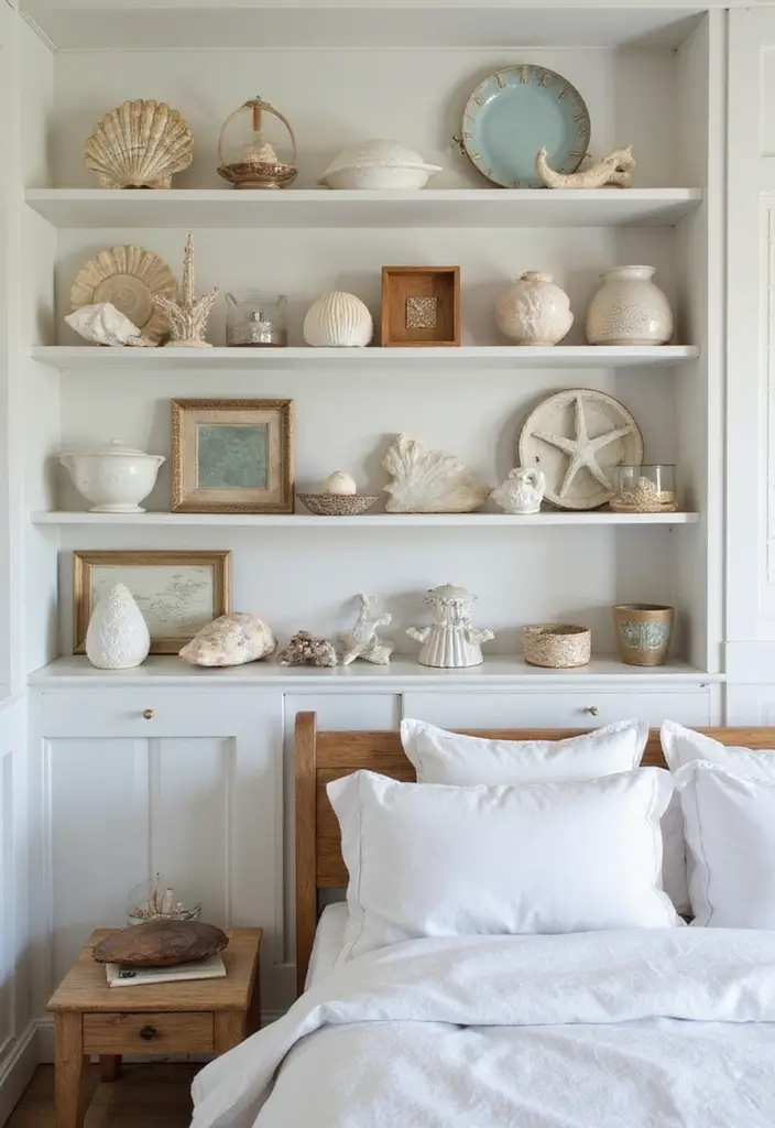 30 Sky Blue Room Ideas Bedroom That Bring Peaceful Energy - 9. Beachy Decor Items