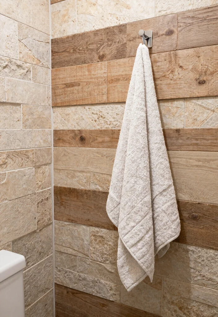 14 Bathroom Stall Ideas For Better Function - 11. Textured Walls 1