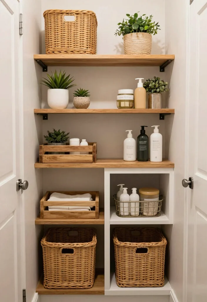 14 Bathroom Stall Ideas For Better Function - 4. Creative Storage Solutions 1