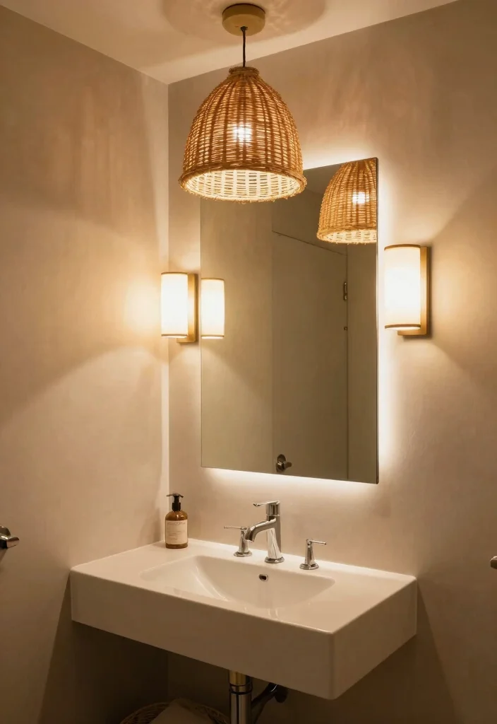 14 Bathroom Stall Ideas For Better Function - 7. Soft Lighting Solutions 1