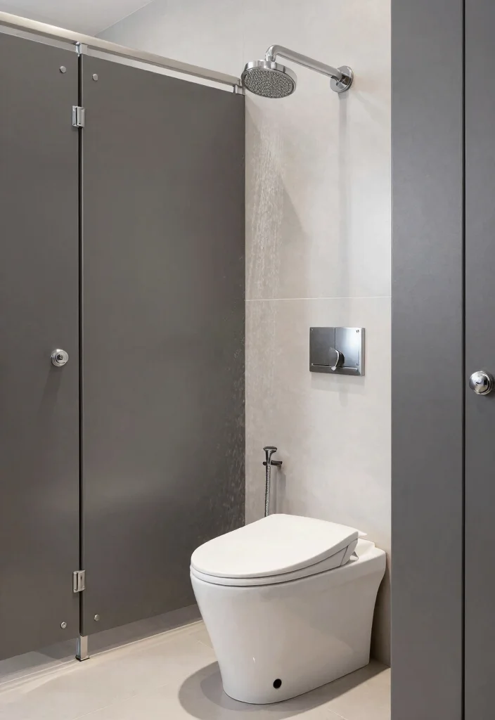 14 Bathroom Stall Ideas For Better Function - 9. Water-Saving Fixtures 1