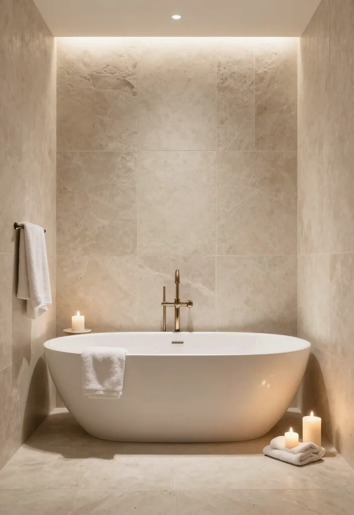 14 Bathroom Tile Texture Ideas That Add Dimension - 5. Natural Stone for Organic Elegance 1