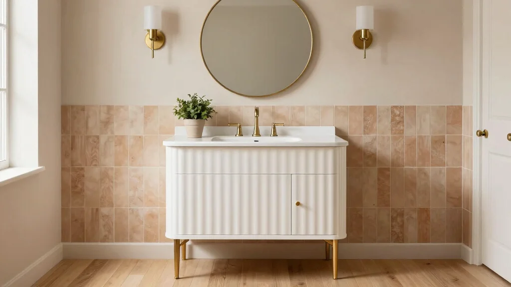 14 Fluted Bathroom Vanity Ideas With Elegant Texture