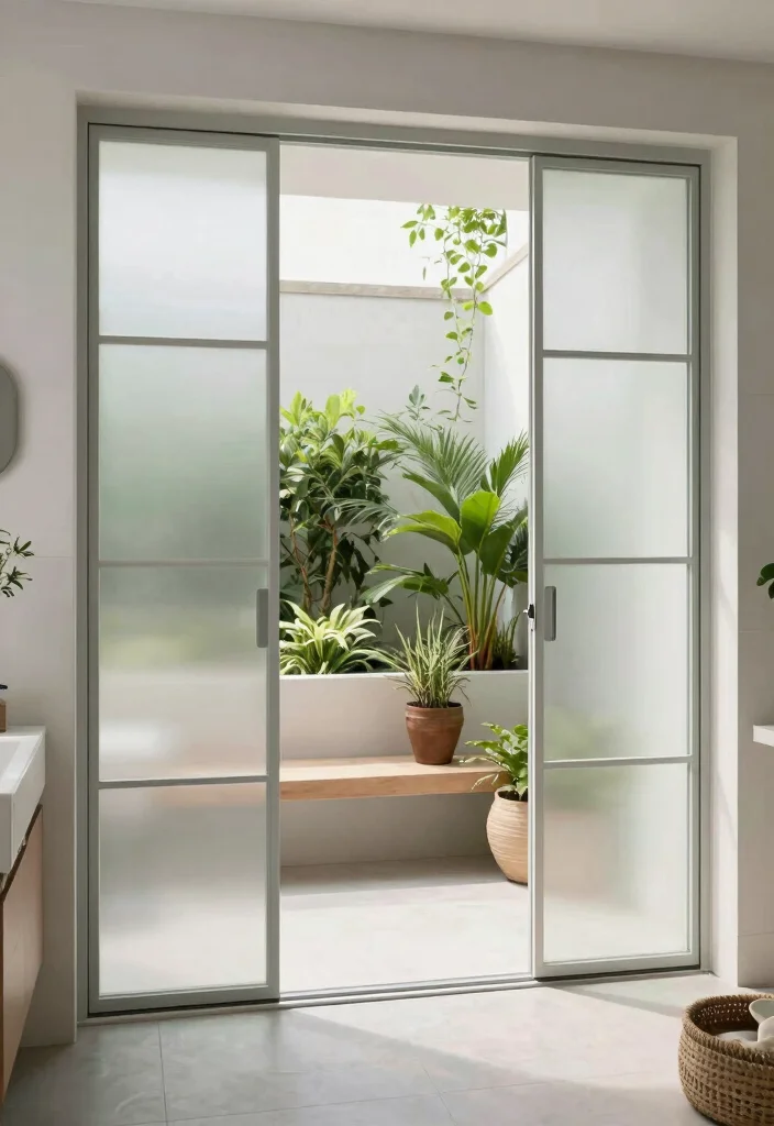 14 Glass Bathroom Door Ideas For Modern Spaces - 12. Multi-Sliding Glass Doors 1
