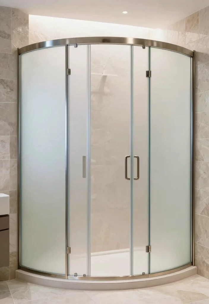 14 Glass Bathroom Door Ideas For Modern Spaces - 7. Round Glass Shower Doors 1