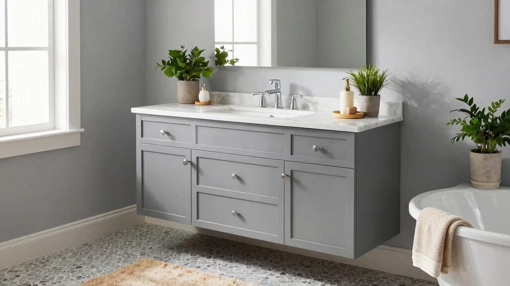 14 Gray Bathroom Vanity Ideas For A Calm Modern Look