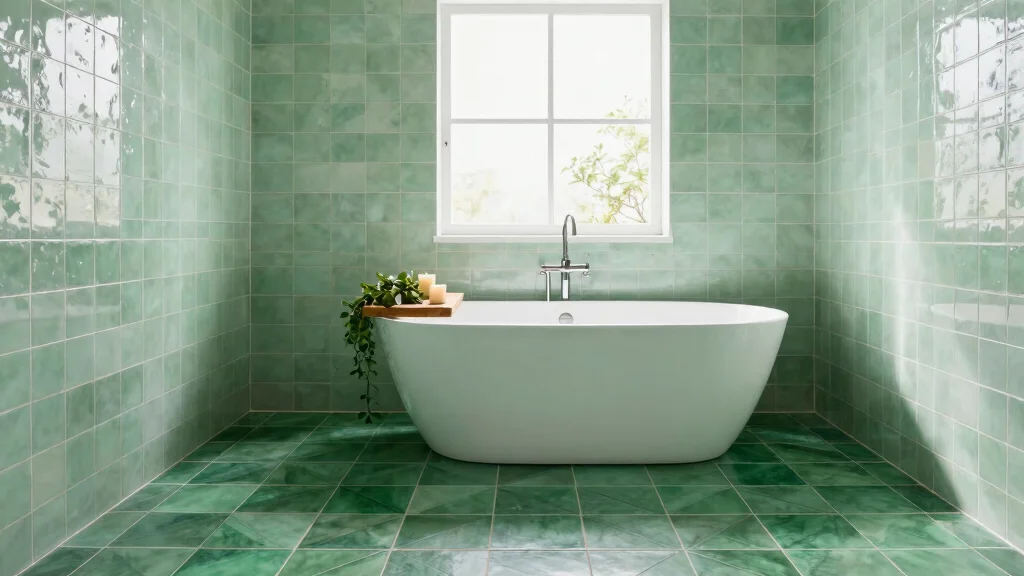 14 Green Bathroom Tile Ideas That Feel Fresh