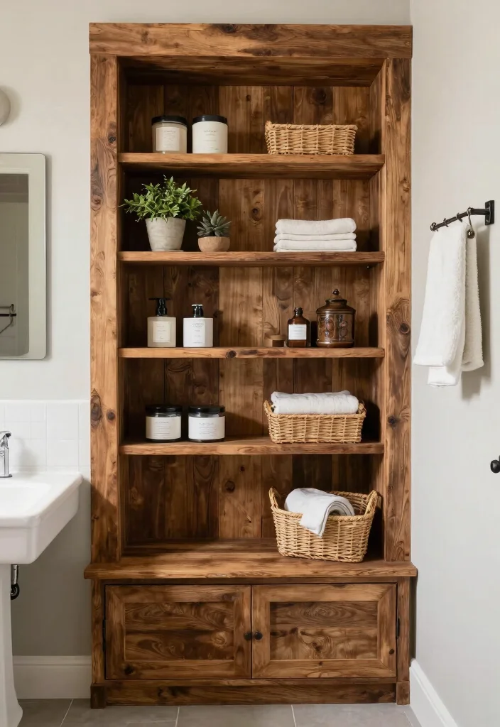 14 Southwest Bathroom Ideas With Earthy Character - 12. Custom Built-Ins 1