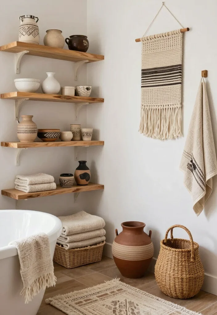 14 Southwest Bathroom Ideas With Earthy Character - 14. Handmade Touches 1
