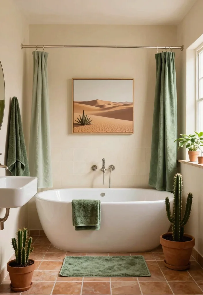 14 Southwest Bathroom Ideas With Earthy Character - 2. Earthy Color Palette 1