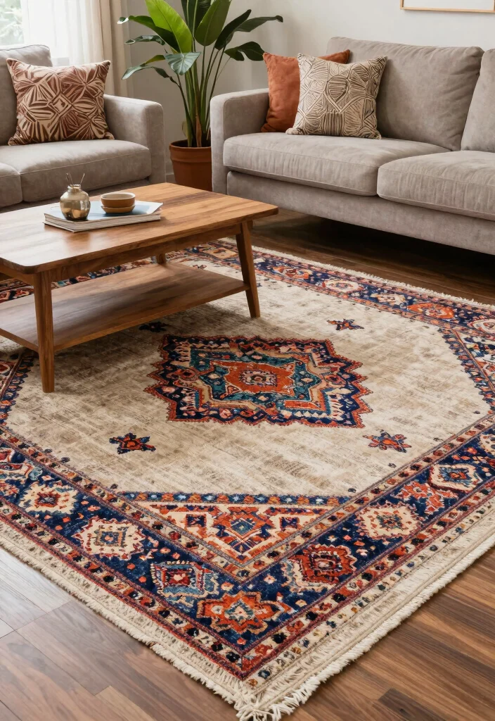 15 6x9 Rug Living Room Ideas Right Size Styling - 1. Layered Textures for Depth 1