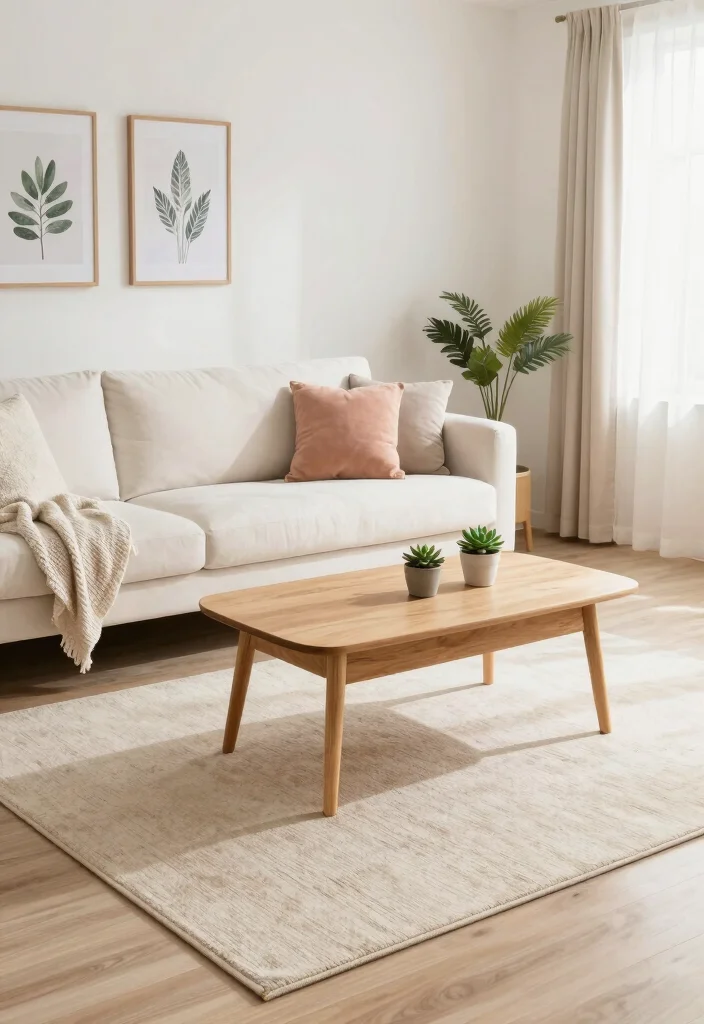 15 6x9 Rug Living Room Ideas Right Size Styling - 3. Minimalist Charm with Neutral Shades 1