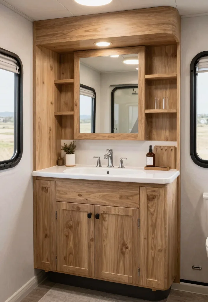 15 Caravan Bathroom Ideas For Small Mobile Spaces - 11. Customized Solutions 1