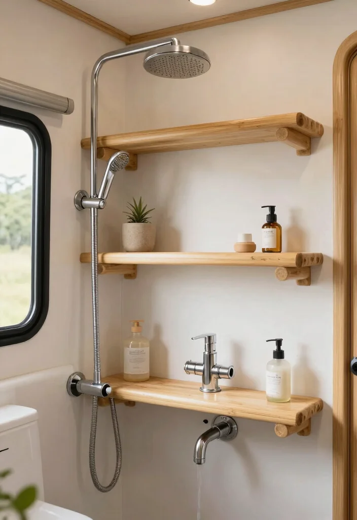 15 Caravan Bathroom Ideas For Small Mobile Spaces - 12. Eco-Friendly Fixtures 1