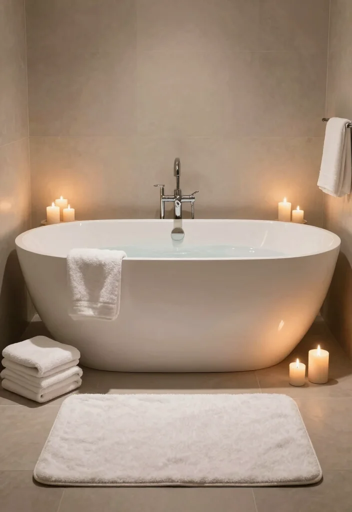 15 Cottage Bathroom Ideas With Cozy Charm - 10. Spa-Like Features for Ultimate Relaxation 1