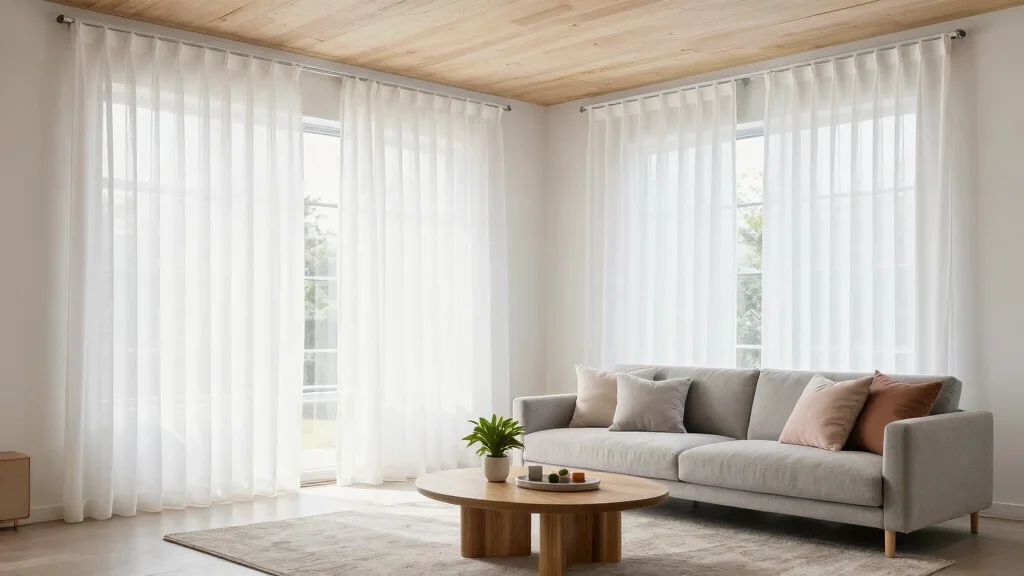 15 Curtain Rails Living Room Ideas for a Clean Modern Finish