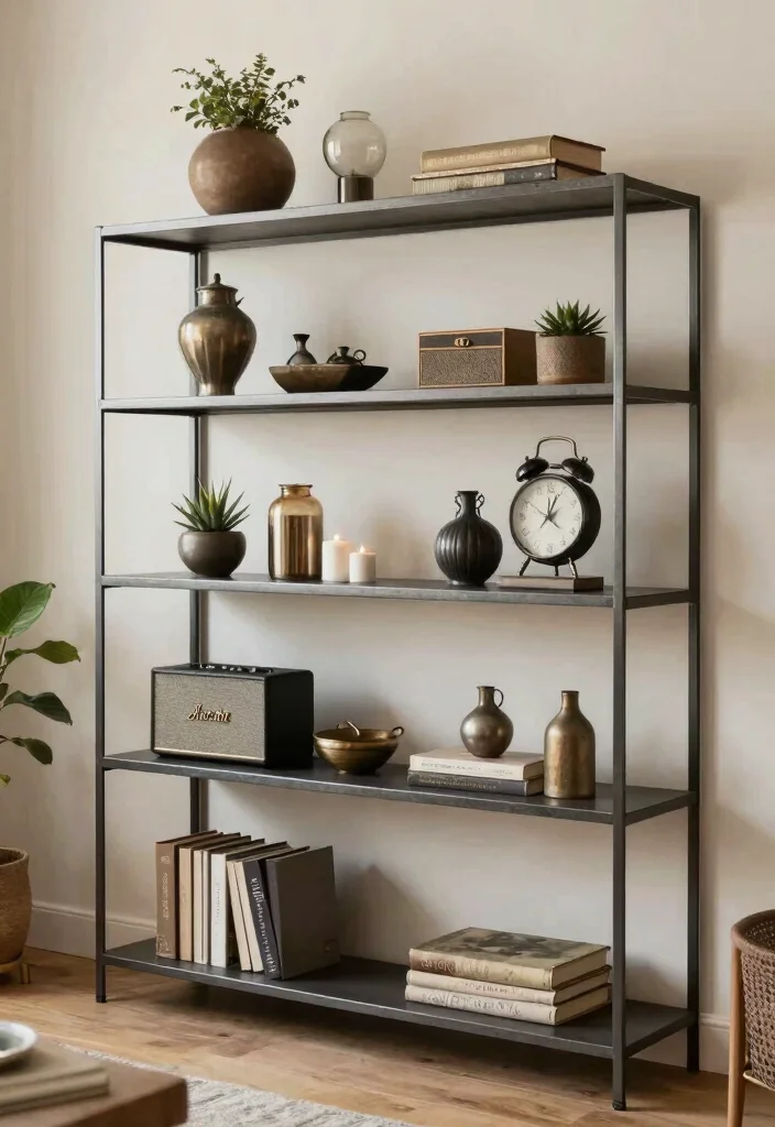 15 Metal Shelves Living Room Ideas with an Industrial Modern Touch - Conclusion 1