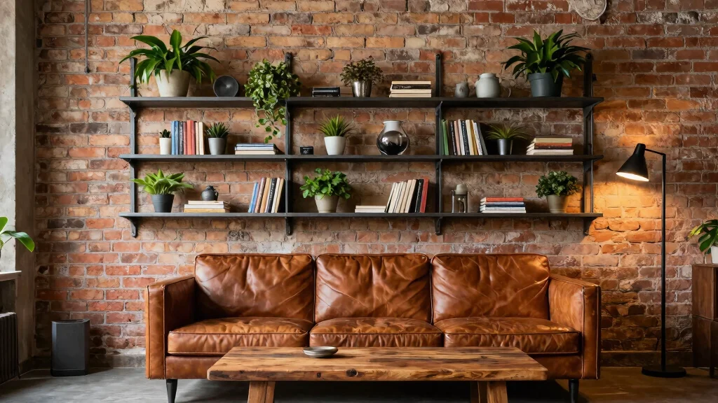15 Metal Shelves Living Room Ideas with an Industrial Modern Touch