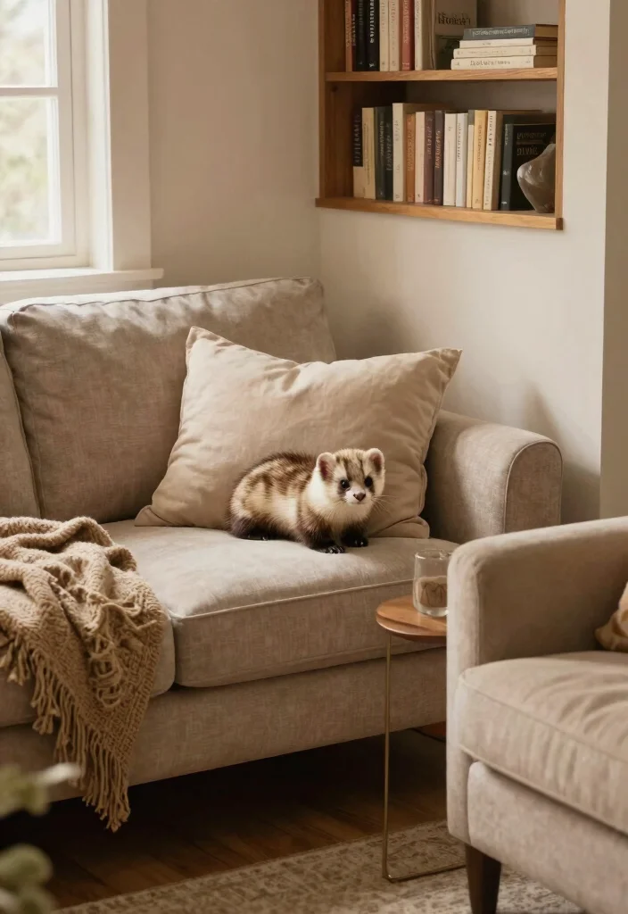15 Mink Sofa Living Room Ideas: Soft Neutral Elegance - 12. Cozy Nook Creation 1