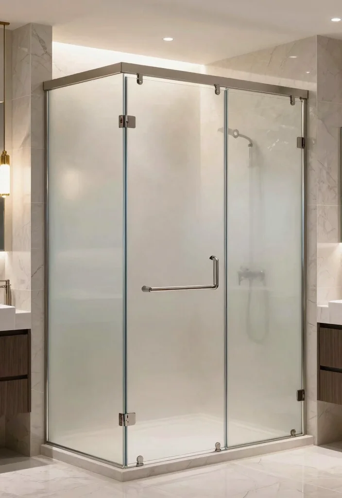 15 Mirror Tile Bathroom Ideas For Extra Light And Glam - 14. Mirrored Shower Doors 1