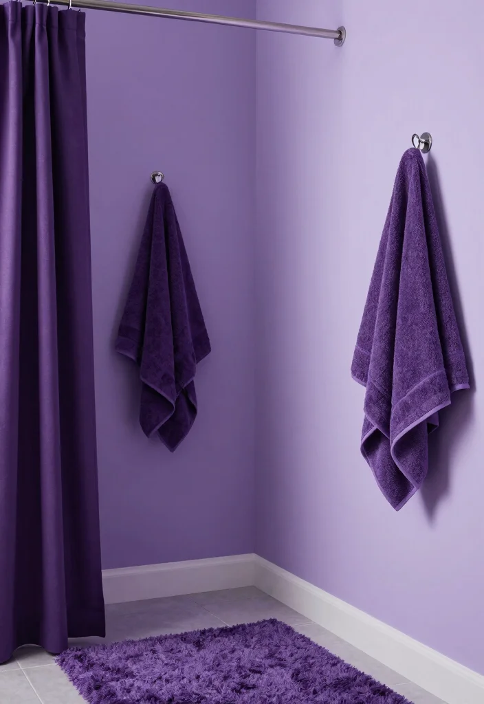 15 Purple Bathroom Ideas With Creative Flair - 5. Monochromatic Dream 1
